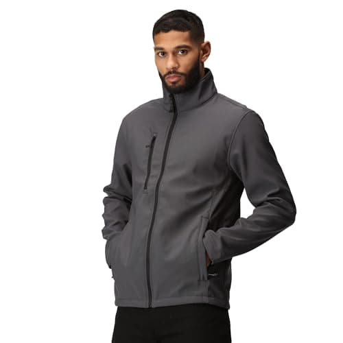 Image of Regatta Professional Mens Honestly Made Recycled Softshell Jacket, Seal Grey, S EU