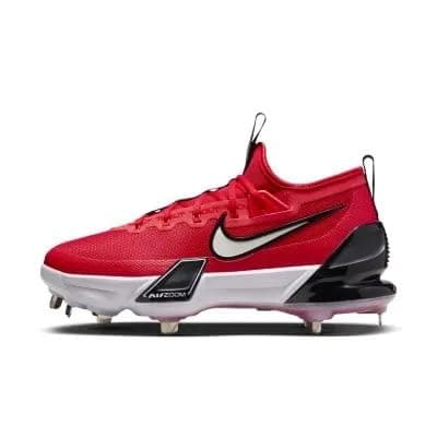 Image of Elite Pro Trout 9 Zoom Force White / Multicolor Cleats by Nike, Red, 12 UK
