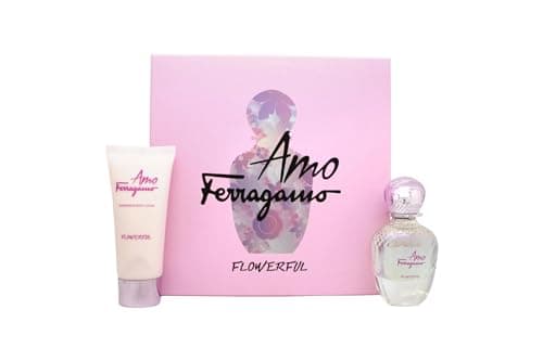 Image of Salvatore Ferragamo Amo Flowerful Eau de Toilette Gift Set - 150 ML