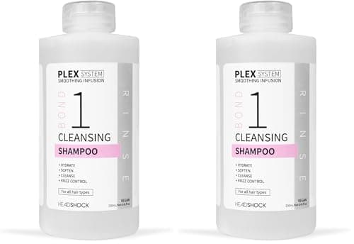 Image of Headshock Plex System Smoothing Infusion | No1 Cleansing Shampoo | 250ml (Pack of 2)