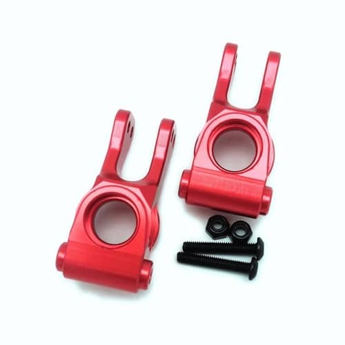 Image of Aluminum Rear Hub Set Red for Team Losi 1/10 Lasernut U4 Tenacity All LOS234020