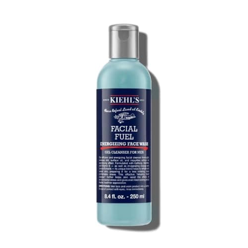 Image of Kiehl's Facial Fuel Energizing Face Wash, Refreshing Gel Cleanser for Men, with Caffeine, Vitamin E & Menthol, Effectively Removes Dirt, Grime & Oil from Skin, 250Ml