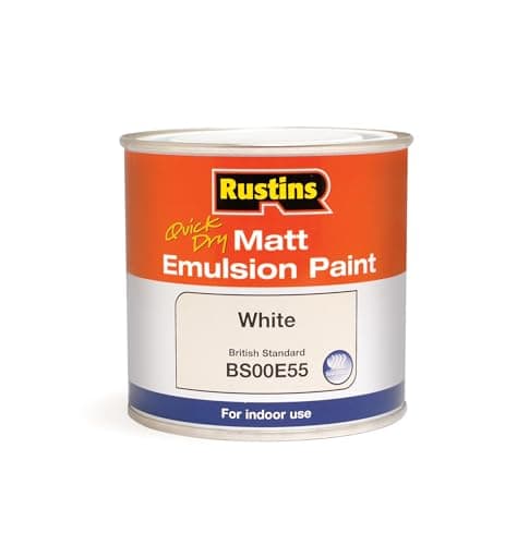 Image of RUSTINS Matt Emulsion Paint White 500ml