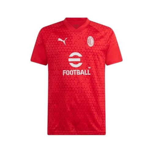 Image of AC Milan Training Shirt, 2023/24, Red, Adult, Unisex