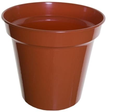 Image of 10 x 17.5cm 7" Plastic Terracotta Cultivation Plant Pots for Garden & Flowers