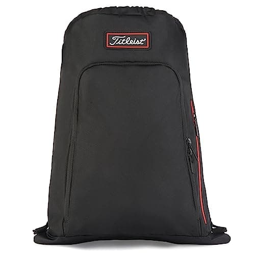 Image of Titleist Players Sack Pack Bag, Black/Red