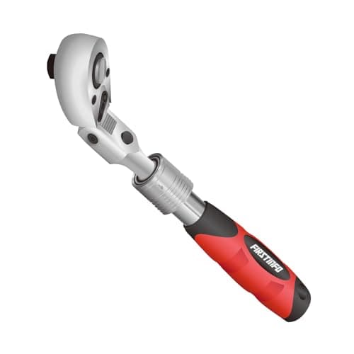 Image of FIRSTINFO 1/4-Inch Drive Locking inc Flexible Extendable Ratchet Wrench with 72-Tooth Geared Action (Length: 6.7 to 8.6 inches)