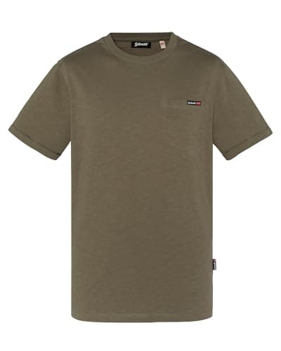 Image of Schott NYC Men's Tskea1 T-Shirt, Green, S