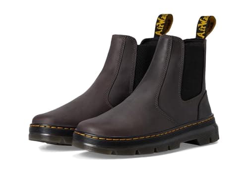 Image of Dr. Martens Unisex-Adult Embury Chelsea Boot, Gunmetal, 13 Women/12 Men
