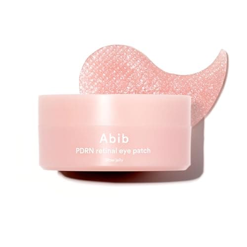 Image of Abib PDRN Retinal Eye Patch Glow jelly 60 Patches, Korean Under Eye Patches for Puffy Eyes and Dark Circles, AntiWrinkle, Collagen, Caffeine, Niacinamide