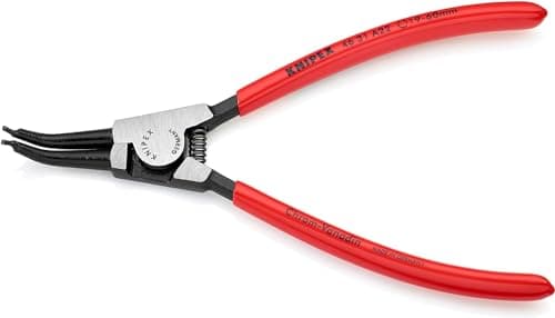 Image of KNIPEX Circlip Pliers for External Circlips on Shafts 45° Angled with Plastic Coating 185 mm, 46 31 A22