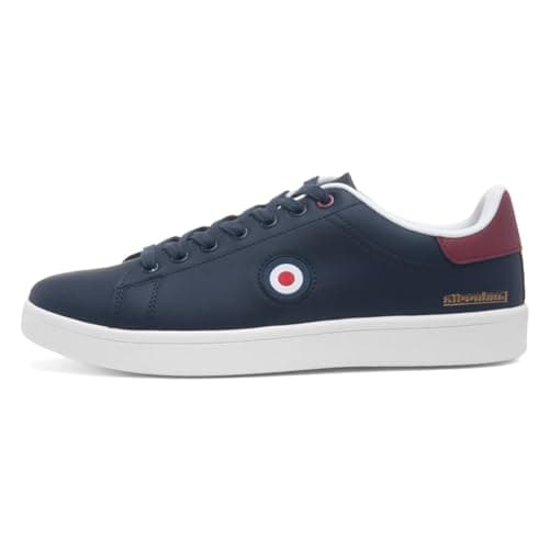 Image of Lambretta Pinball Mens Navy Casual Trainer - Size 7 UK - Blue
