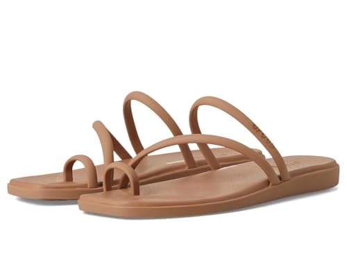 Image of Crocs Women's Miami Toe Loop Sandals, Milk Chocolate, 4 UK Women