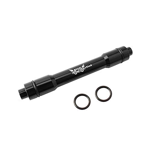Image of VOANZO Black Aluminum Alloy Conversion Skewer Adapter 15mm Front Thru Axle to 9mm Quick Release Mountain Bike Thru Axle Hub Adapter 100mm