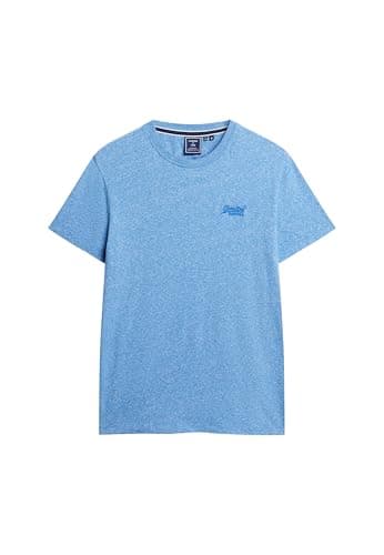 Image of Superdry Men's Vintage Logo Emb Tee T-Shirt, Fresh Blue Grit, XXL