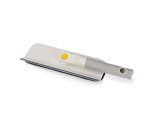 Image of Joseph Joseph CleanTech 2-in-1 Glass Cleaning Squeegee with Microfibre Pad and Foldable Handle