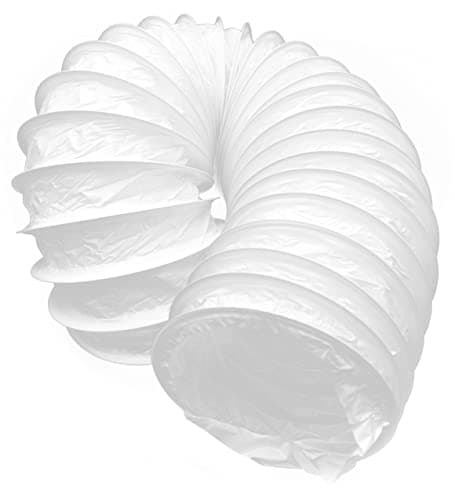 Image of H&C VENT 125mm / 5 inch Ducting Hose Pipe │ Flexible PVC Tube │ Aircon Duct Hose │ Ventilation Flex Exhaust Pipe │ Tumble Dryer, Extractor Fan, Exhaust Fan Air Conditioning Conditioner (Air con, AC)
