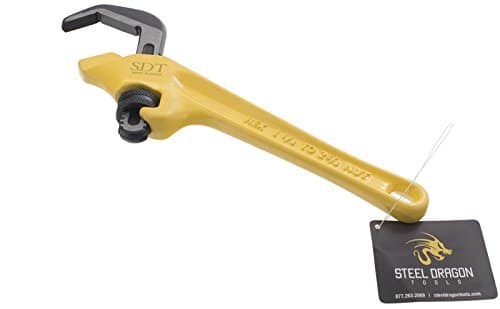 Image of SDT 31305 9 1/2 Offset Hex Pipe Wrench Fits RIDGID E-110, 1 1/8 - 2 5/8 Capacity by Steel Dragon Tools