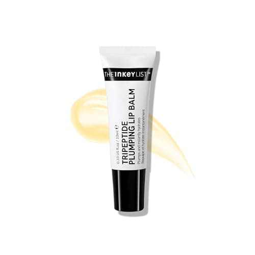 Image of The Inkey List Tripeptide Plumping Lip Balm 10ml, Non Tingling Lip Plumpe, Hydrates Dry Cracked Lips, Fragrance Free, Suitable For All Skin Types