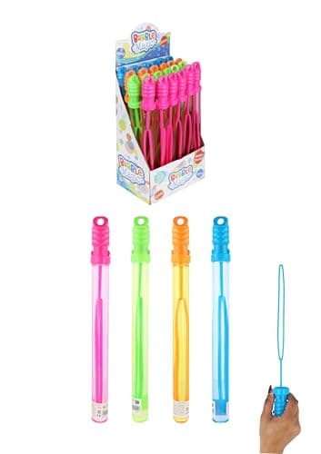 Image of Henbrandt 3 x Large Bubble Swords - 110ml - 32cm - 4 Assorted Colours - Bubble Blower Party Favours Loot Bag Fillers - Kids Summer Toys for Girls and Boys