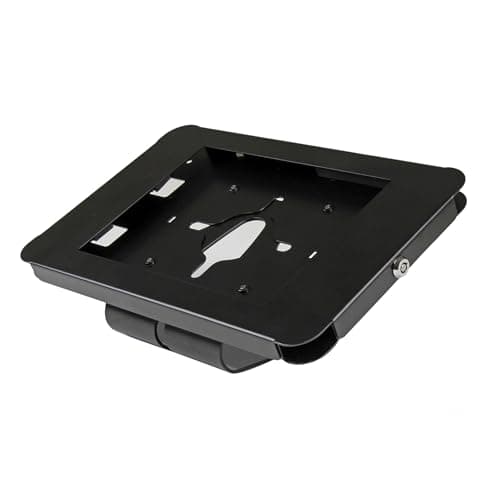 Image of StarTech.com Secure Tablet Enclosure Stand- Lockable Anti Theft Steel Desk or Wall Mount for 9.7" iPad / Tablet - VESA Compatible (SECTBLTPOS)
