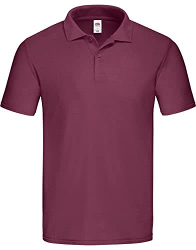 Image of Fuit of The Loom 63050 Original Polo Shirt - Burgundy - M