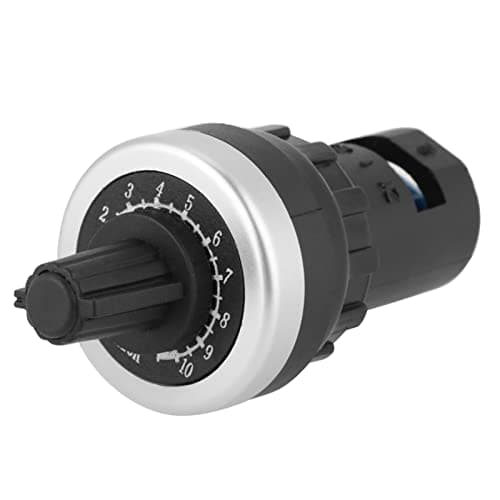 Image of 10K Potentiometer Panel Mount LA42DWQ 22mm 10k Governor Rotary Potentiometer Inverter Converter VSD VFD Resistance Variable Speed Drive Potentiometer Switch