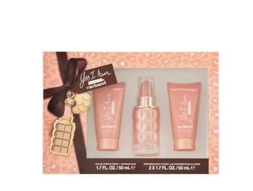 Image of Cachare Yes I Am Gift Set, Eau de Parfum Spray 50mL, Perfumed Body Lotion 2x50mL