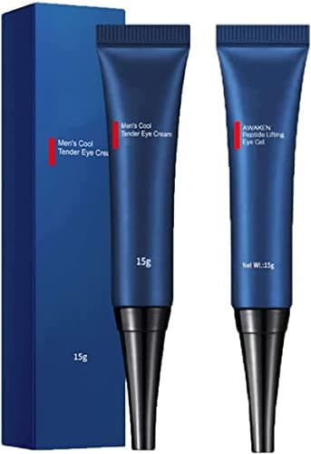 Image of DUBUSH Men Eye Cream Anti Aging Awaken Peptide Depuffing Eye Gel Lifts Firming Eye Tightener Eye-Lift Depuffing Gel Eye Cream for Men's Under Eye Bags