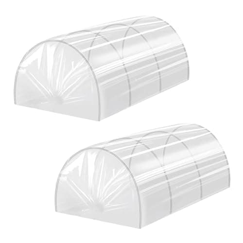 Image of Navoys 2pk 1.5m x 45cm x 42cm Grow Tunnel - Rust Proof Small Poly Tunnel for Garden, Cloches for Growing Vegetables, Protect Plants from Bad Weather, Grow Tent, Poly Tunnel Cloche (2 Grow Tunnels)