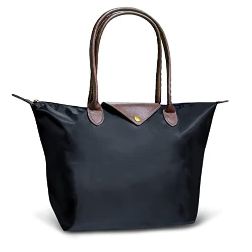 Image of ARIEL-GXR Women's Tote Bag,Large Capacity Shoulder Handbags for Ladies,Tote Shopping Bag with Zip and Top Handle Waterproof Crossbody Schoolbag for Work,Travel,School,Office (black, M)