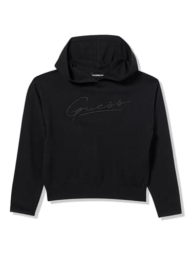 Image of Guess Eco Hooded Sweater Girl, Jet Black, 14 Years
