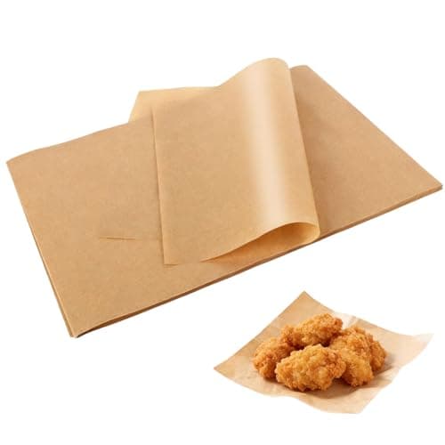 Image of 100 PcsBaking Paper Sheets, 20x30cm Unbleached Parchment Paper for Baking Parchment Sheets, Non-Stick Pre-Cut Greaseproof Papers for Air Fryer Oven Cooking Grilling
