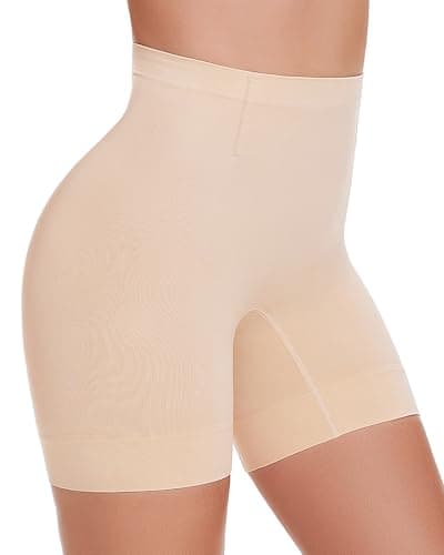Image of SIMIYA Shapewear for Women Tummy Control Knickers, Mid-Waist Seamless Body Shaper, Shaping Underwear Shorts for Under Dresses, Hold Me In Pants with Bottom Lift Beige