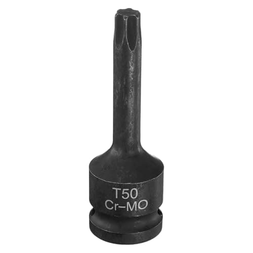 Image of sourcing map T50 Torx Bit Socket 1/2" Drive 6 Point Torx Star Screwdriver Socket Adapter CR-MO Steel Lengthen Impact Bit Sockets for Electric Ratchet Wrenches Fastening Screws