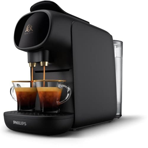 Image of Philips L'OR Barista Sublime Capsule Coffee Machine, Double Shot, 1 or 2 Cups, Full Coffee Menu, Black (LM9012/60)