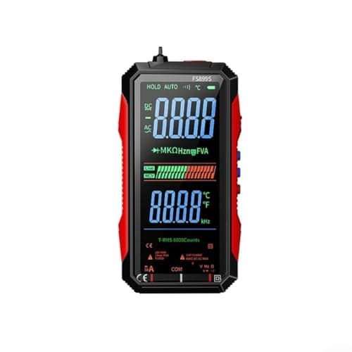 Image of Digital Multimeter, FS899S Full Screen Colour Display for SMART Auto-Ranging Voice Multimeter for Electrical Testing Measurement(FS899S)