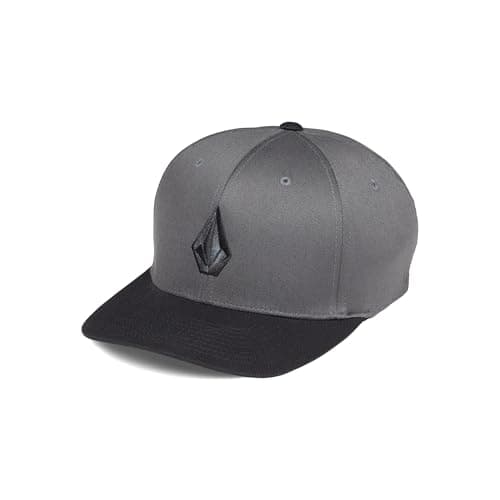 Image of Volcom Men's Full Stone Flexfit Stretch Hat, Asphalt Black - New, L