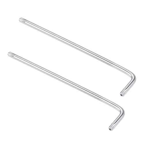 Image of sourcing map T30 Anti Tamper Proof Torx Star Key Bit Wrench, L-Shape 6.3-inch Long Arm, CR-V Steel 2 Pcs