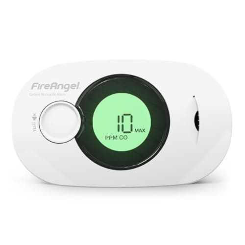Image of FireAngel Digital Carbon Monoxide Detector with 10-Year Sealed for Life Battery - FA3322 Humidity, Temperature and CO Alarm - Portable Carbon Monoxide Alarms for Home and Travel - CO Detector Monitor