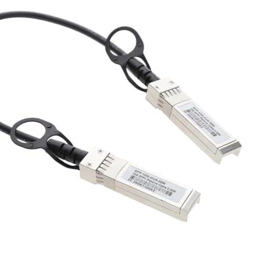 Image of kenable 10 Gigabit SFP+ DAC Cable Passive Copper Twinax Direct Attach for Network Switches Servers Storage 10GbE SFF-8431 Compliant 2m