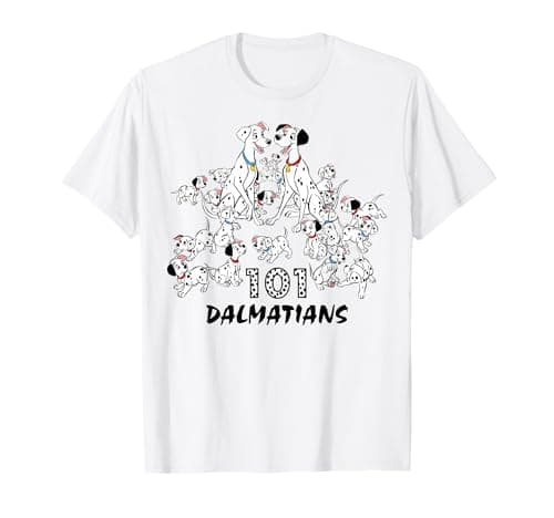 Image of Disney 101 Dalmatians Group Shot Logo T-Shirt