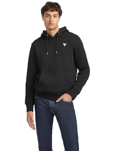 Image of Guess GJ Hood Slim Mini Triang Sweat Sweatshirts Long Sleeve Black Jet Black A996 M