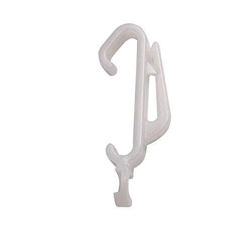 Image of 20 - White Speedy Streamline Track Gliders Hooks For All Types of Curtains