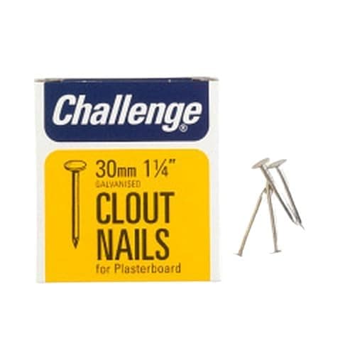 Image of Challenge Clout - Plasterboard Nails - Galvanised (Box Pack) 30mm