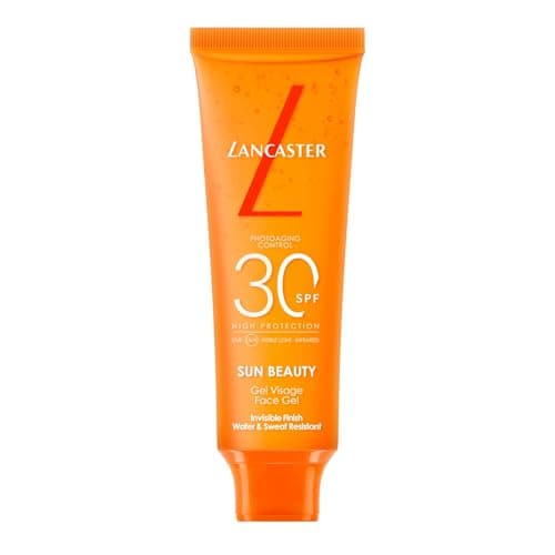 Image of Lancaster Sun Beauty Face Gel SPF30 50ml | Photoaging Control | Broad Spectrum Sun Protection | Invisible Matte Finish | Ultra Lightweight Gel | Non-Greasy Formula | Water and Sweat Resistant
