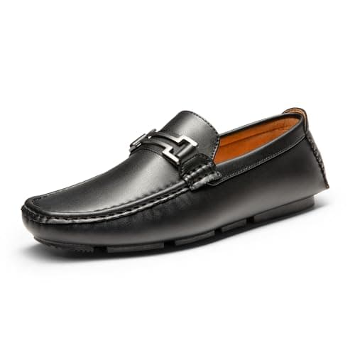 Image of Bruno Marc Men's Loafers Moccasins Shoes, Driving and Business Shoes for Men for Slip-On,Size 7.5,Black,HUGH-01