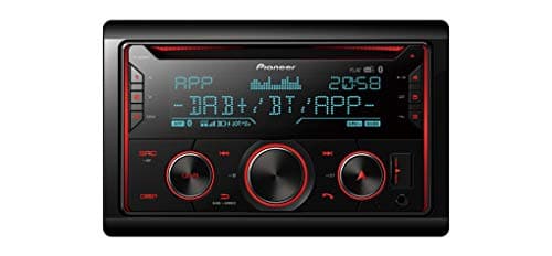 Image of Pioneer FH-S820DAB 2DIN Car Radio, CD Tuner with FM and DAB+, Bluetooth, MP3, USB and AUX Input, RGB - Lighting, Hands-Free, 13-Band Equalizer
