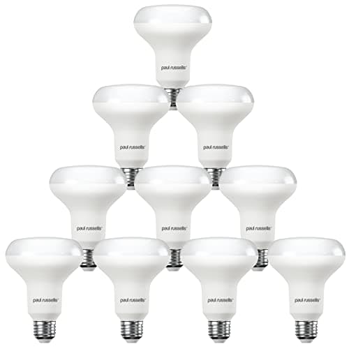 Image of paul russells E27 Spotlight 11W LED Reflector R80 Light Edison Screw, 75w Equivalent Bulb, 1050 Lumen, 4000K Cool White, Frosted 120° Beam Angle ES Energy Saving Non-Dimmable Lightbulbs, Pack of 10