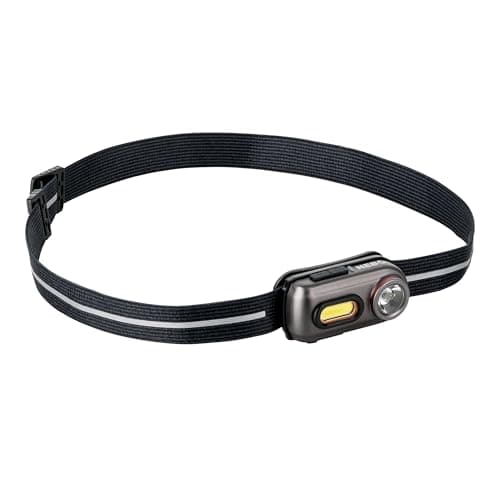 Image of NEBO Einstein 400 Head Torch - Rechargeable Headlamp with 5 Light Modes - Camping & Hiking Accessories - Headlight for Outdoor Running & Sports